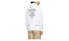 AAPE Logo Half-Zip Hoodie "White" 211547M202021