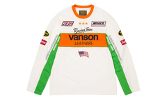 Vanson Leathers® L/S Top "SS26 - White" SU27021