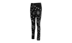 Black Cotton Flocked Bandana Skinny Jeans "Black" MDS050023