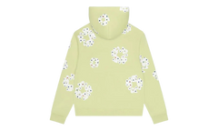 Rhinestone Cotton Wreath Zip Hoodie "Mint" DT517