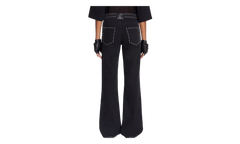 FLARE TROUSERS WITH STUDS "Black" RW TR0246 D074 P24 10