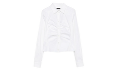 Ruched Shirt WMNS "White" 850785 TSM19 9000