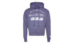Property Print Cotton Hoodie "Purple" GD079