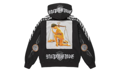 Wings Zip Up Hooded Sweatshirt "Black" SU27001
