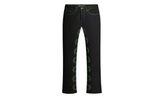 Drkshdws Outline Denim Pants "Black / Green" 10010689