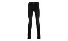 MX1 Camo Leather Patch Jeans "Aged Black" PF22MDS028 023