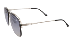 Snatch Bevel Rimless Drill Mount 18KT "White Gold / Pastel Gray Gradient Flash Silver" DMSN2 0006 48D1