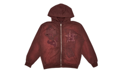 Travis Scott Fanatics Fest Houston Teams Zip Up Hoodie "Brick Red" TSUC58