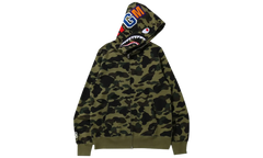 1st Camo Shark Full Zip Hoodie "Green" 001ZPK301005M GRN