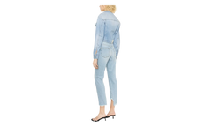 Toy Box Bleach Crop Jacket WMNS "Blue" OWYE041S23DEN0014000
