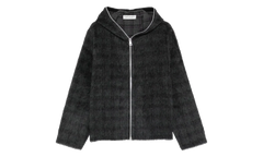 Full Zip Hoodie "Fuzzed Plum Check" M2266FF