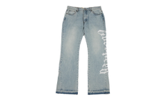 OG Logo Flared Printed Denim Jeans "Blue Wash" GS113