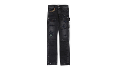 PLAID CARPENTER AGED CASUAL PANTS "Aged Black" PS22MDS133 AGBLK