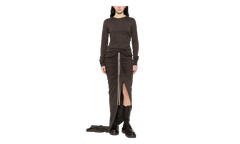 Rick Owens Knitted Adjustable Skirt WMNS "Dark Dust" MON66
