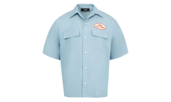 Station Patch Bowling Shirt "Ashley Blue" AMSTCA1150 ASHL