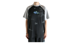 Raglan Oversized T-Shirt "Faded Washed Black" 850419 TTVE2 1041