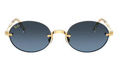 A$AP Rocky Rimless Oval "Arista / Blue Dark Grey" 0RB3929 001/S2