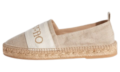 Bookish Canvas Espadrilles WMNS "Beige" OWIB014S23FAB0016161