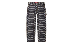 Jacquard Logos Double Knee Denim Painter Jeans "FW25 - Rigid Indigo" SU26912