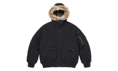 Reversible Faux Fur Hooded Work Jacket "SS26 - Black" SU27011