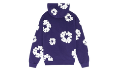 Cotton Wreath Hooded Sweatshirt "Purple" DT376