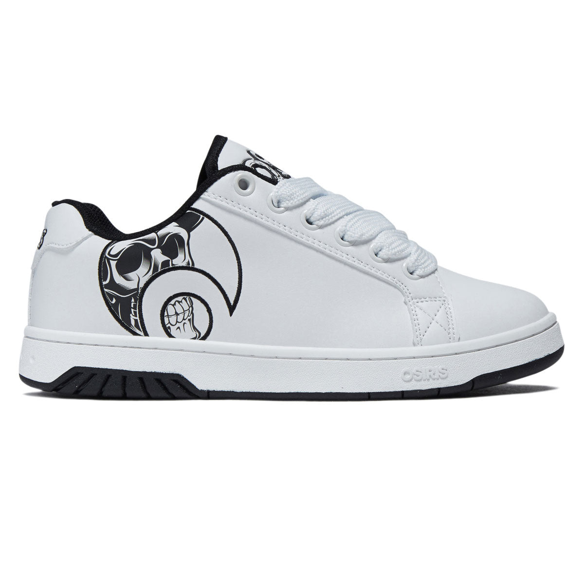 Osiris Troma Alt Shoes - White/Black/Skull