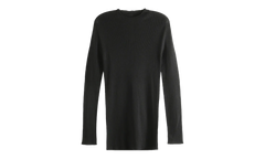 Ribbed Round Neck Top "Black" RU01F2637 RIBM 09
