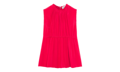 SILK SLEEVELESS WAISTED TOP "Red" RW TO0016 5735 A23 594