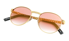 Miami Vice Cuban Link Edition 24KT "Yellow Gold / Candy Red Gradient Flash Gold" CLMV2 0002 16C7