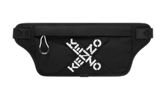Logo Print Flat Belt Bag "Black" 5SA225 F21 99