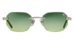Hustler Rimless Drill Mount 24KT "White Gold / Green / Yellow" DMHU2 0052 42A6