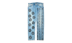 Levi's 501 Virgil Abloh Logo Jeans "Sunroof Of The Horse - Indigo / Black" DT301