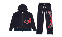 OG Logo Sweatsuit V2 "Navy Red" GS161