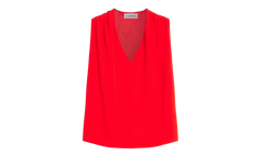 SILK SLEEVELESS BLOUSE "Red" RW TO0106 5609 P23 37