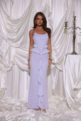 Aurora Serenade Halter Maxi Dress Lilac