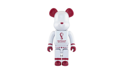 Bearbrick FIFA World Cup Qatar 2022 "White Chrome - 1000%" MEDI3039