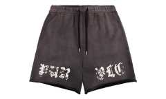 Worn Gothic Sweatshort "Black" P446 HWSP226