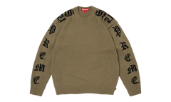 Old English Sleeves Sweater "SS26 - Olive" SU27137