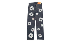 Levi's 501 Rhinestone Cotton Wreath Logo Jeans "Selvedge - Indigo / White" DT295
