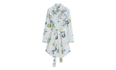 ABSTRACT PRINT TIE-WAIST DRESS "Azur" RW DR0040 5949 E24 270