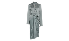Charmeuse Wrap Dress WMNS "Washed Indigo" RP02E4560 SCH 06