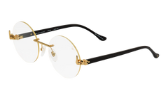 508 Rimless Drill Mount F.U. Edition 24KT "Yellow Gold / Black / Clear" DMMF2 0001 20T3