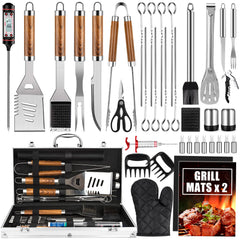 38-Piece Premium BBQ Grill Tool Set with Aluminum Storage Case 🔥