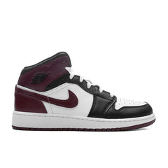 Air Jordan 1 Mid SE (GS) - White/Dark Pony/Black
