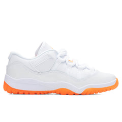 Air Jordan 11 Retro Low (PS) - White/Bright Citrus
