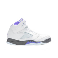 Air Jordan 5 Retro (PS) - White/Dark Concord/Black