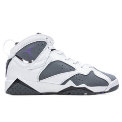 Air Jordan 7 Retro (GS) "Flint" - White/Varsity Purple