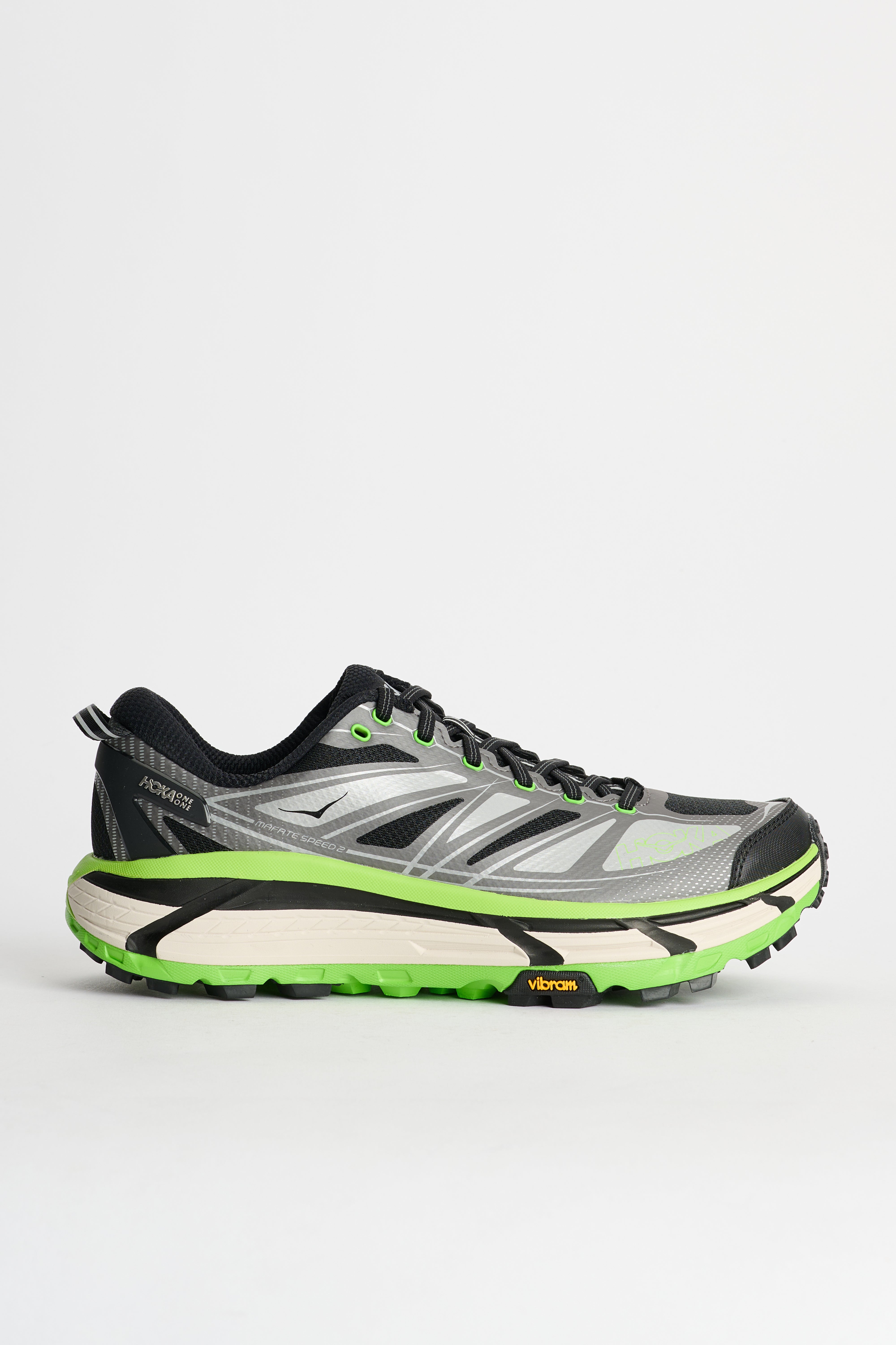 HOKA U Mafate Speed 2 Black / Electric Green