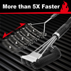 Heavy-Duty BBQ Grill Brush & Scraper 🔥