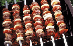 Premium Stainless Steel BBQ Skewers – 60 Pack Reusable Kabob Sticks